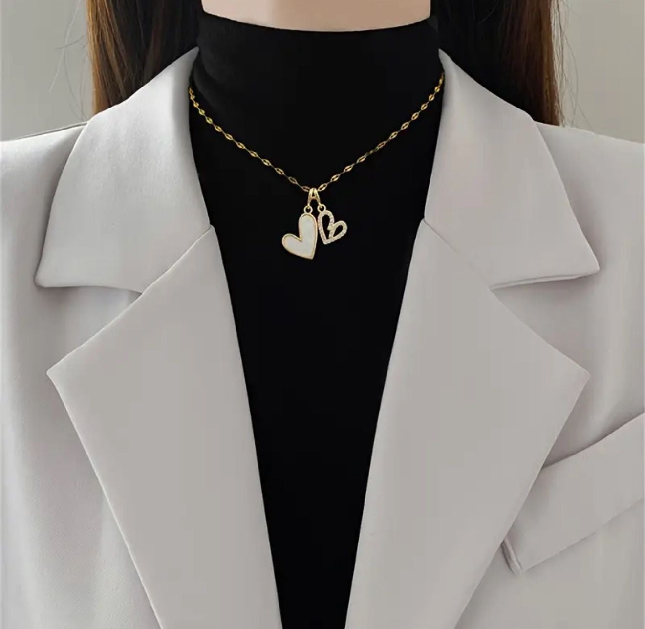 Twin Hearts Necklace