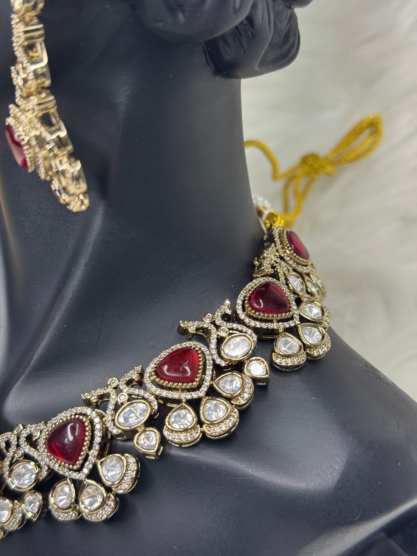 Red Moissanite Set