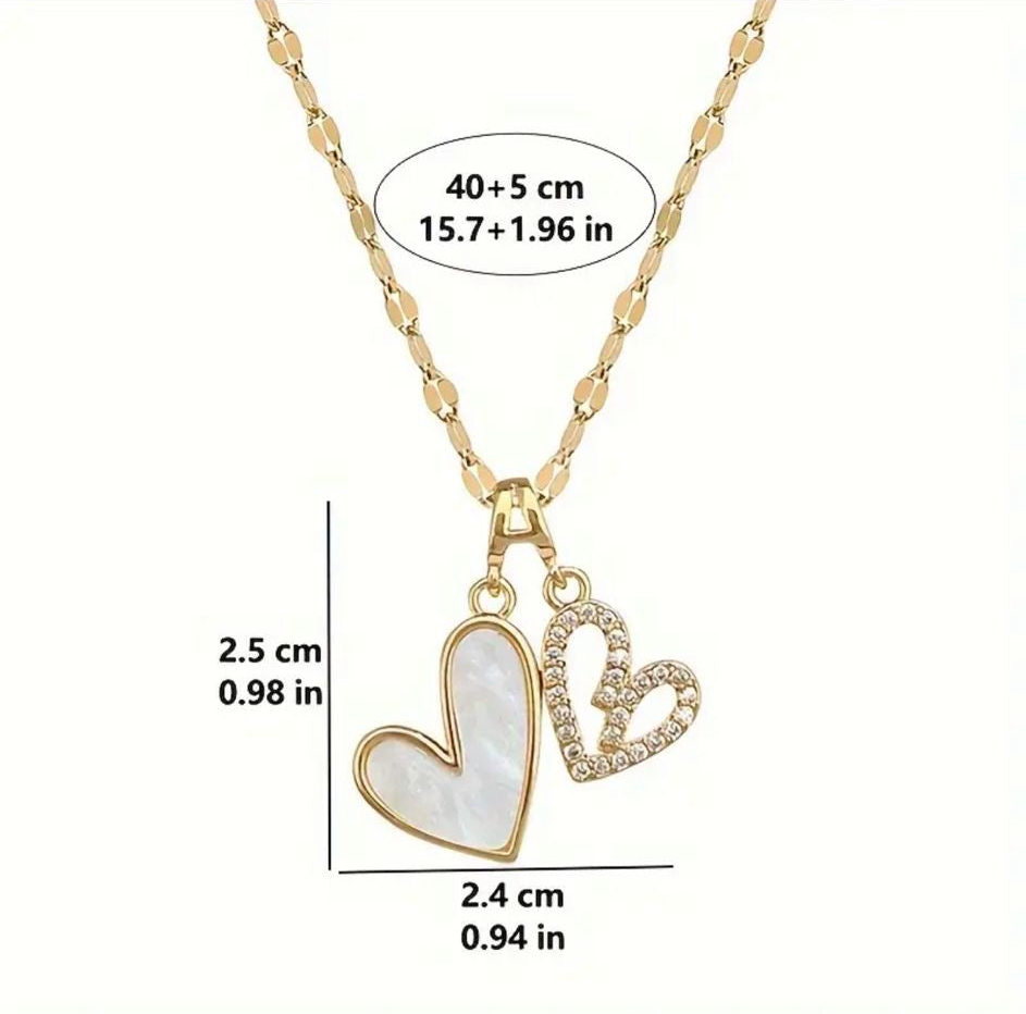 Twin Hearts Necklace