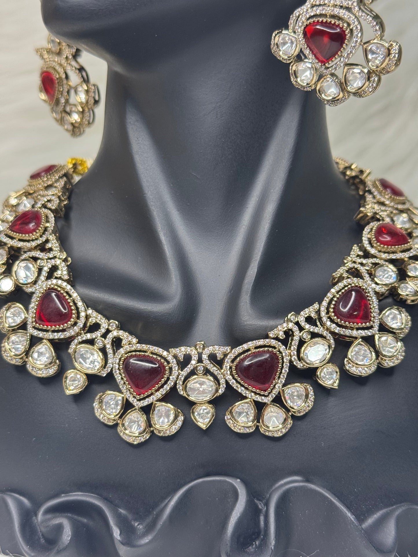 Red Moissanite Set