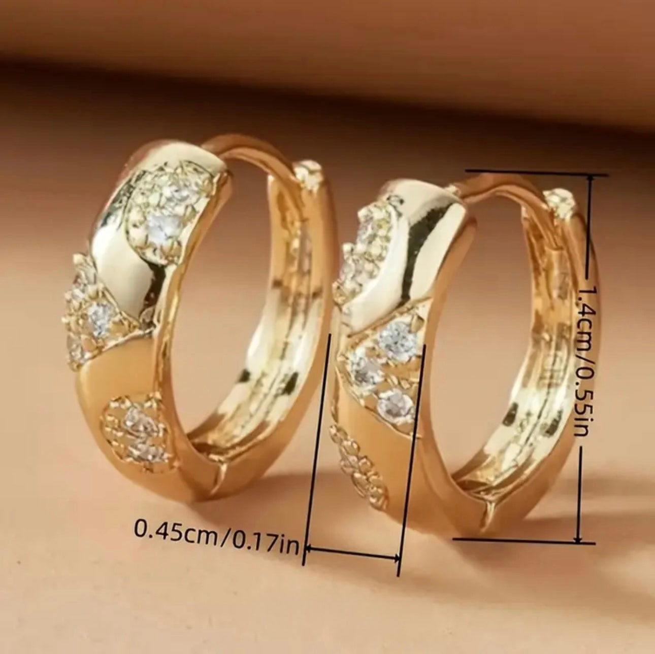 Cross Hoop Earrings