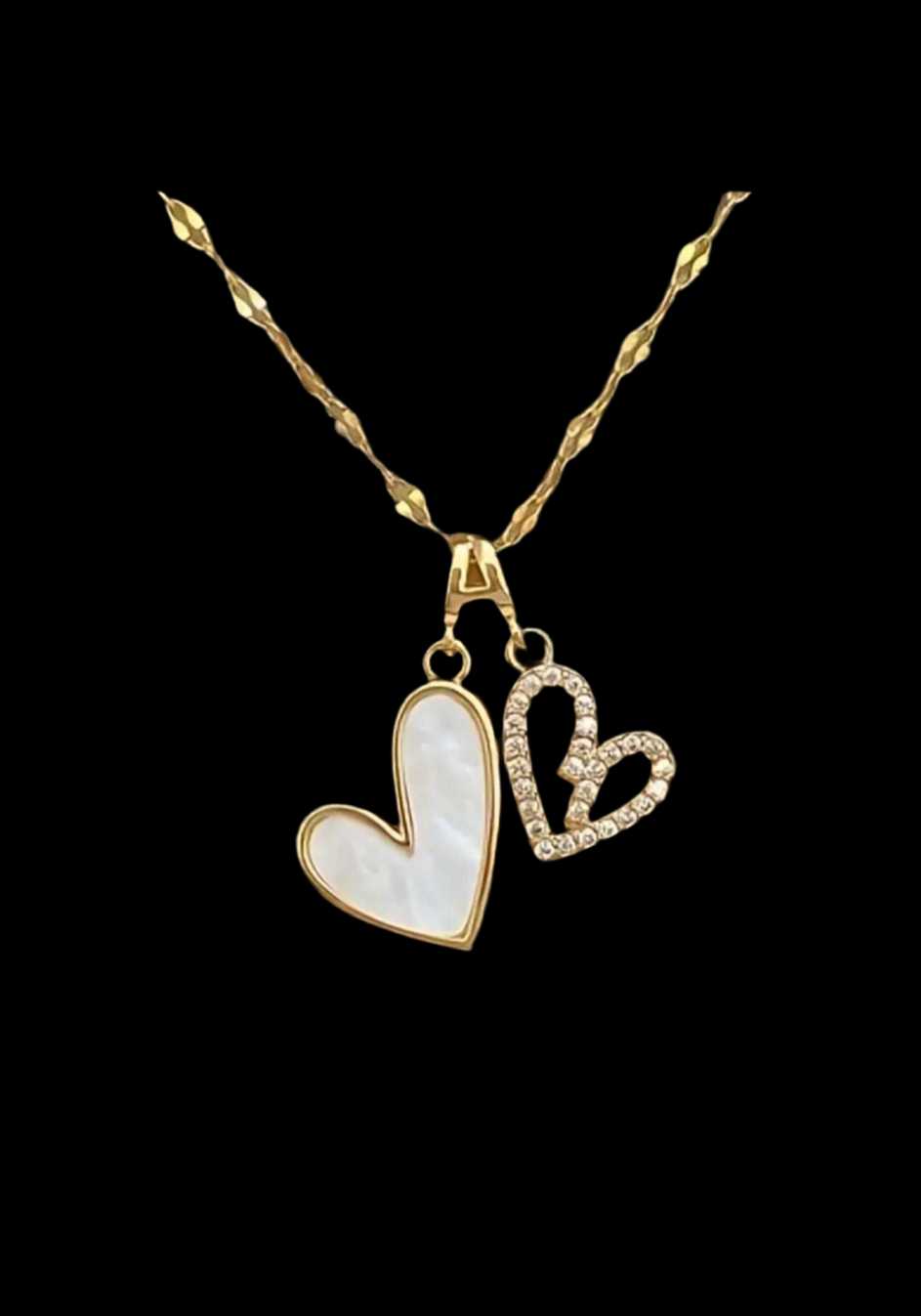Twin Hearts Necklace