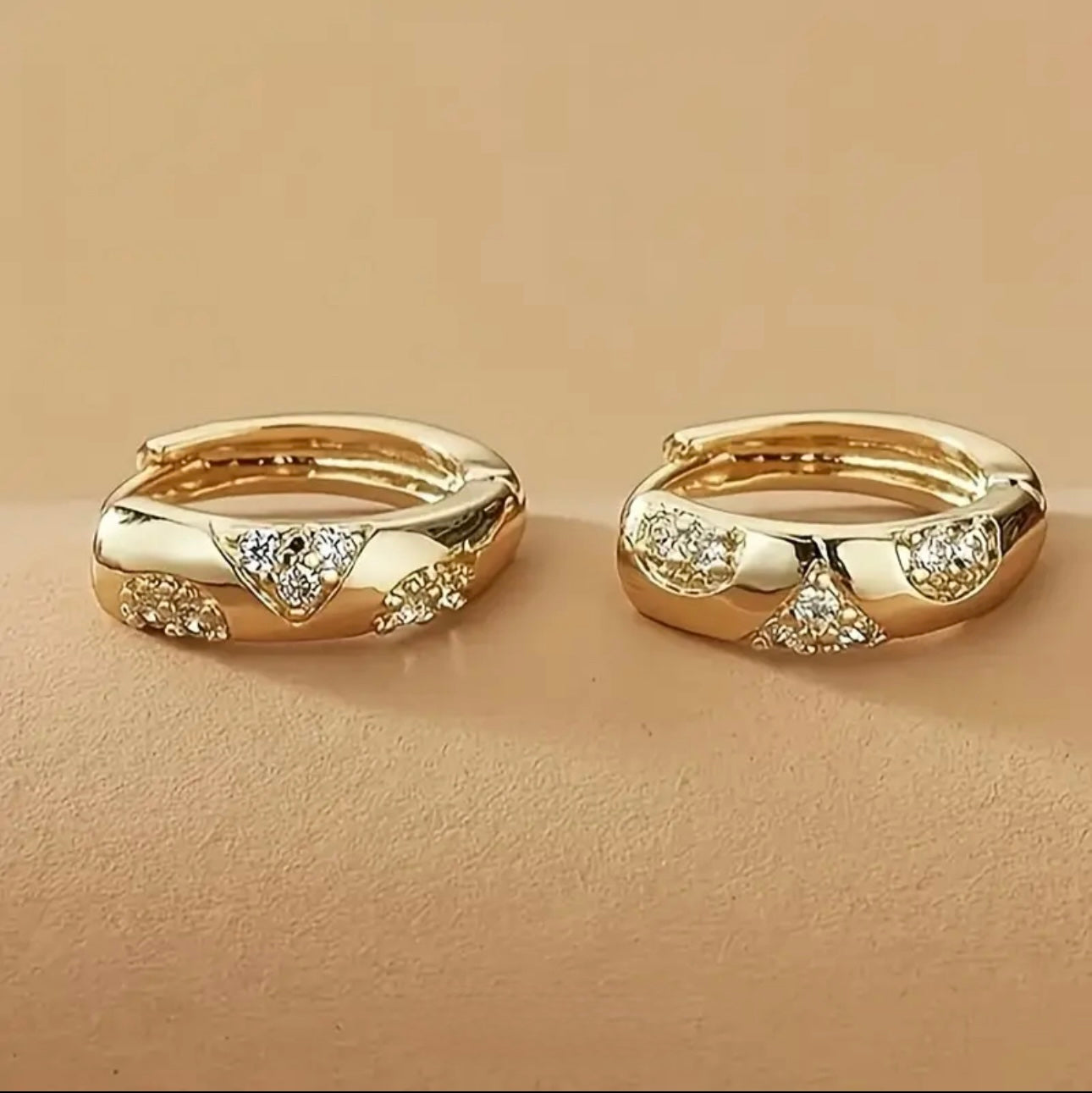 Cross Hoop Earrings