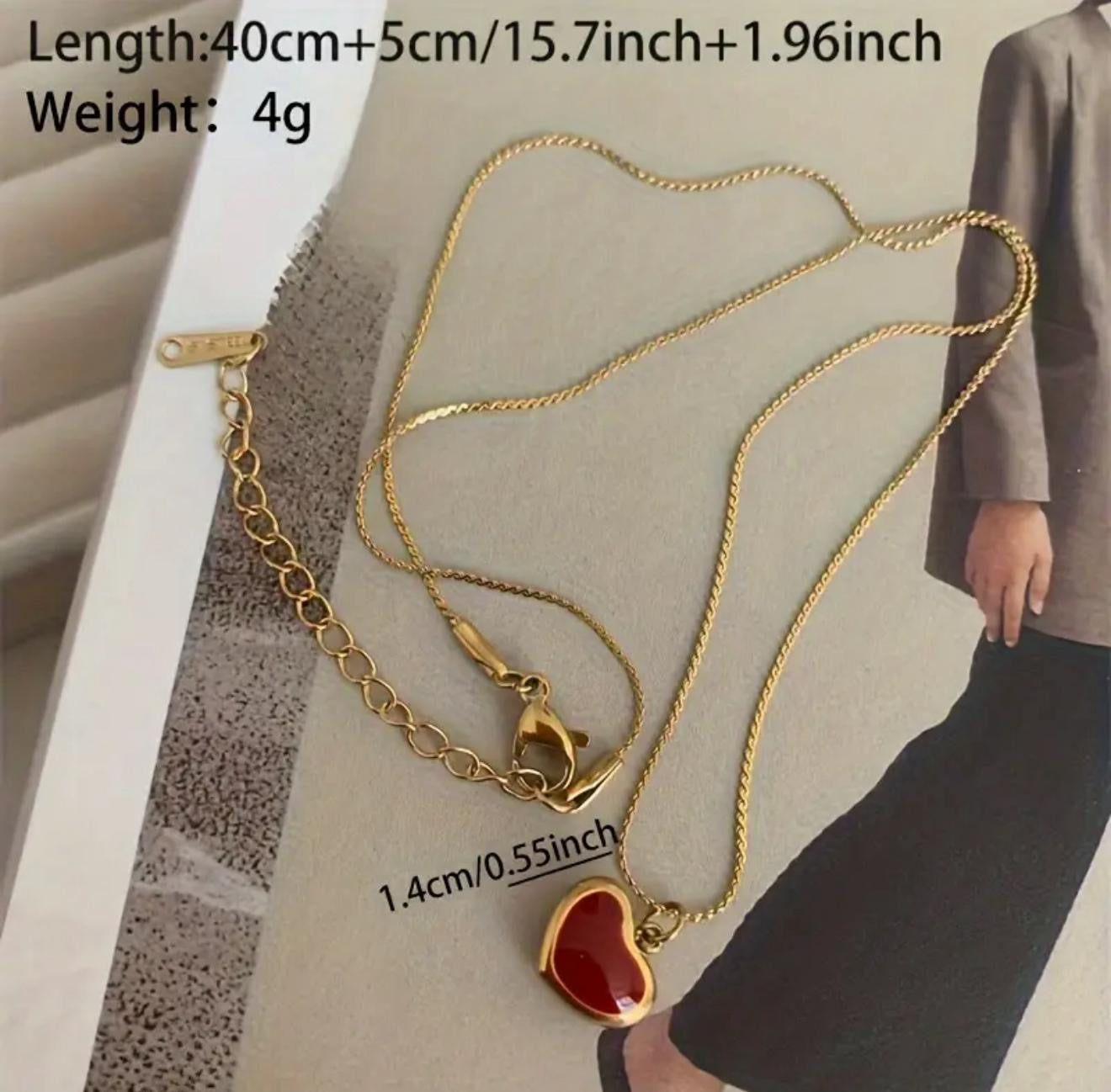 Red Heart Necklace