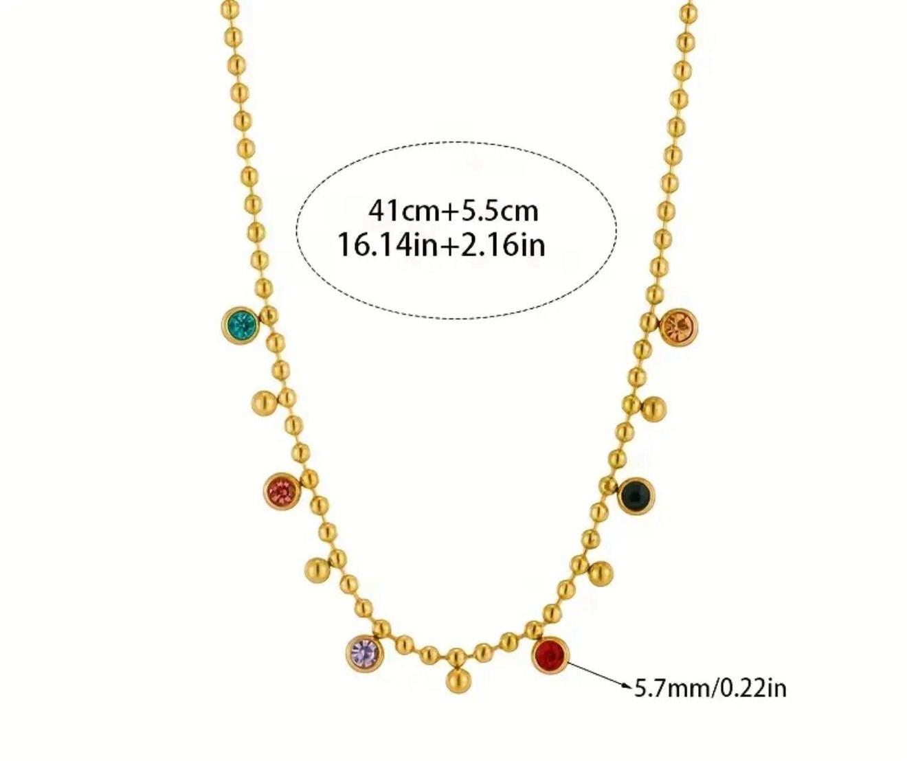 Hanging Stones Necklace