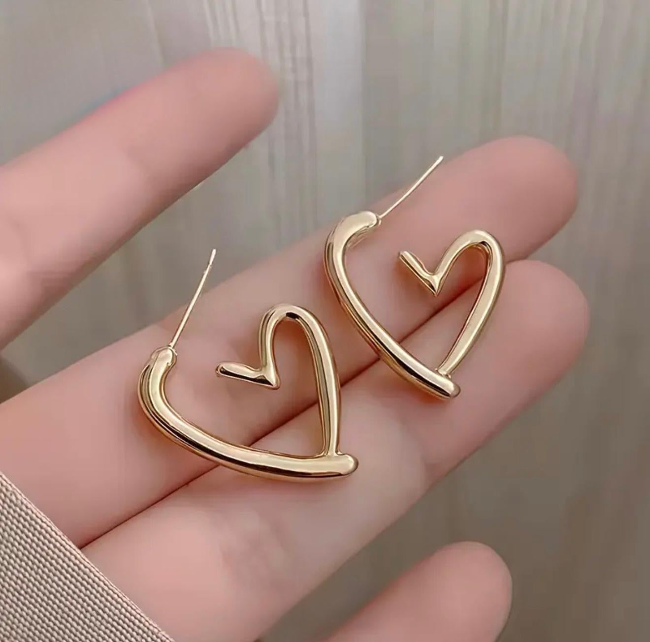 Heart-Shaped Earrings