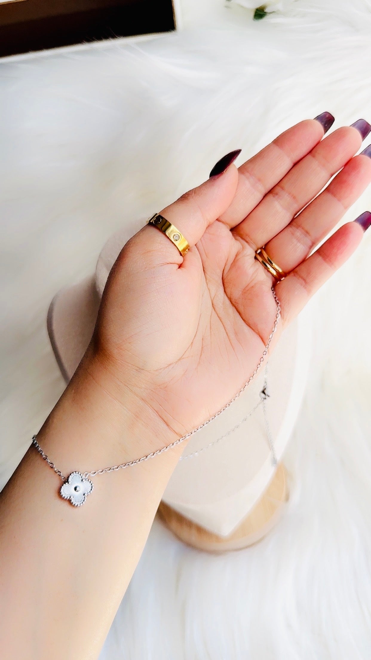 Clover Necklace Silver