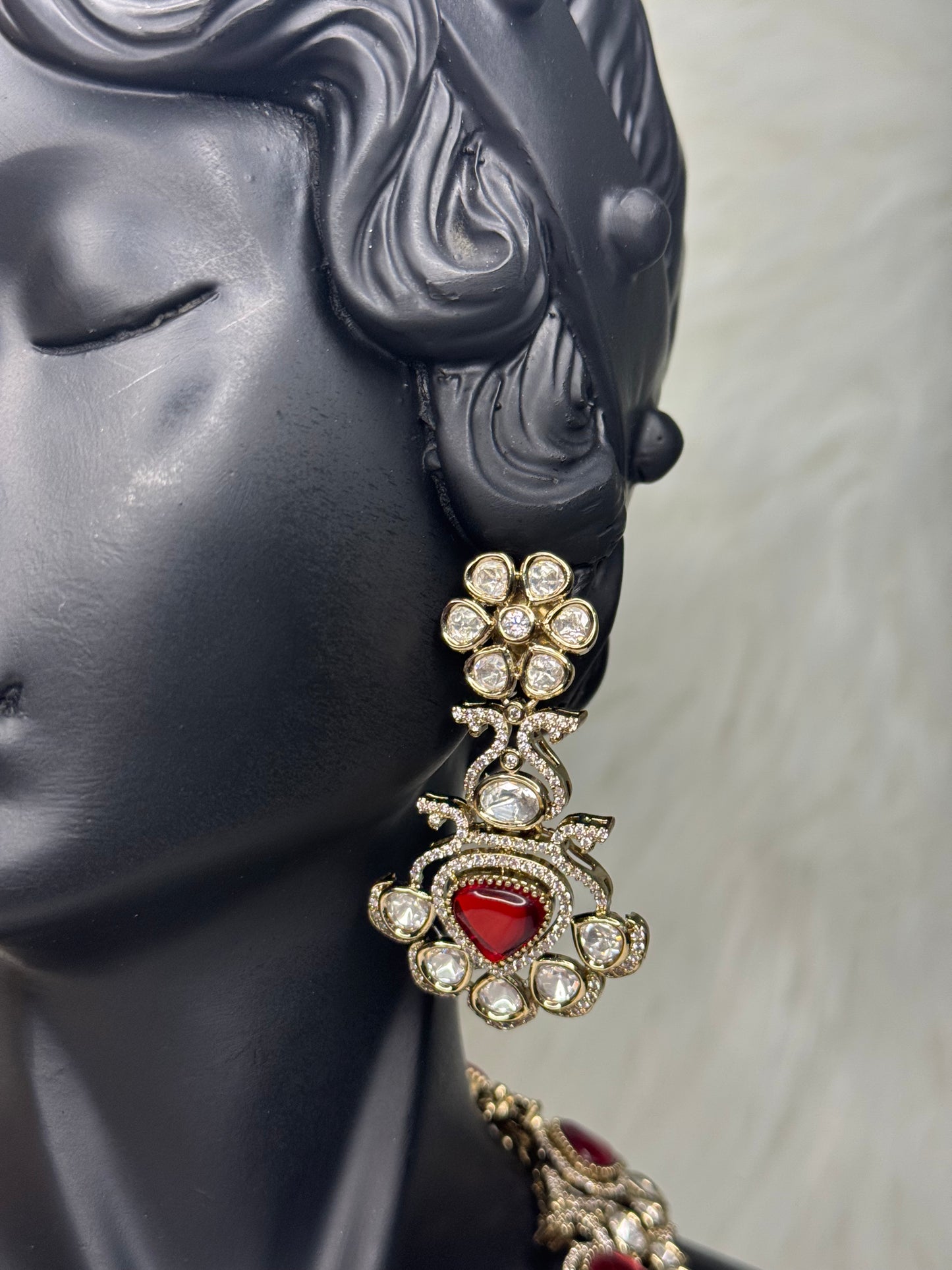Red Moissanite Set