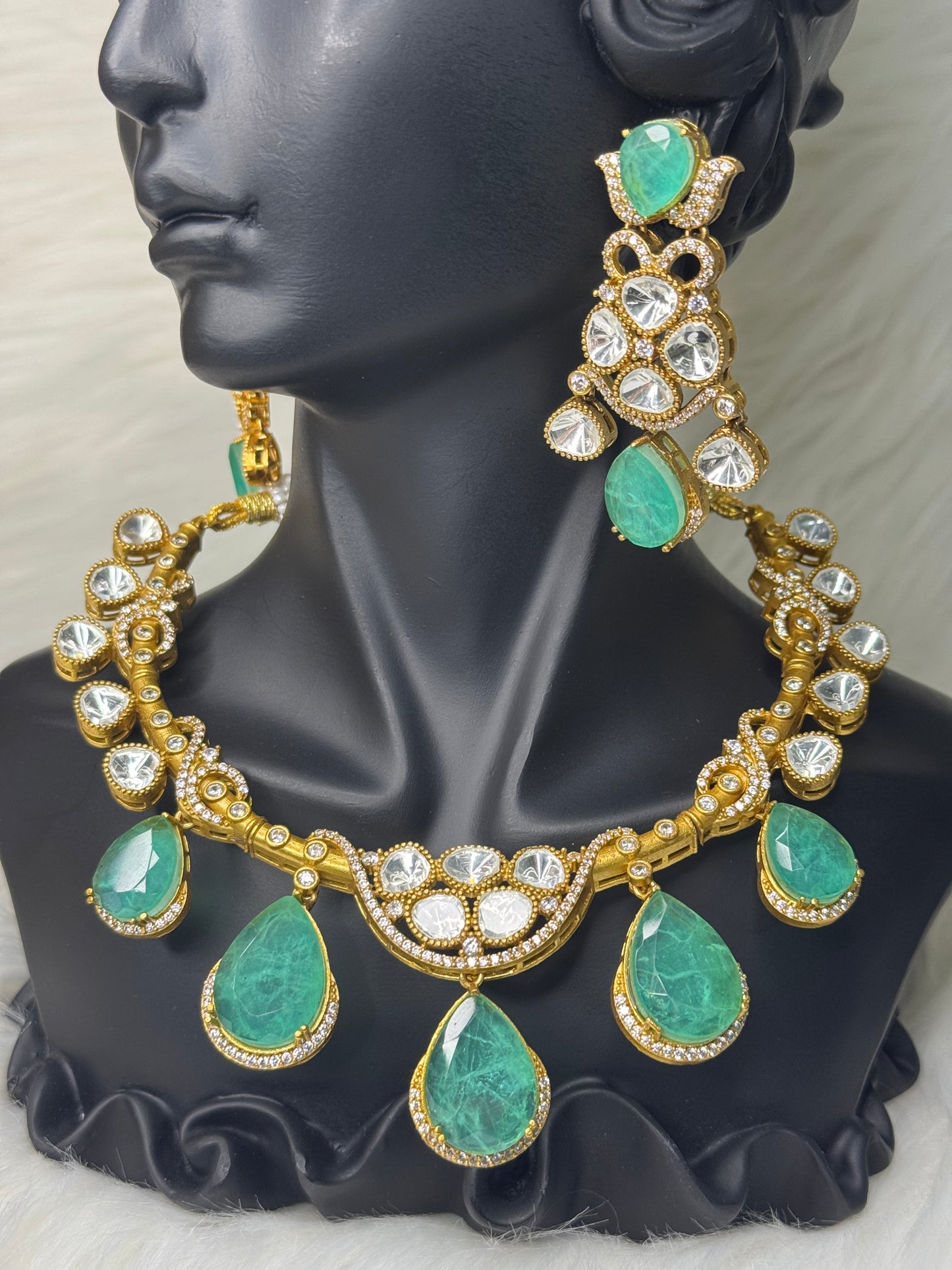 Green Moissanite Set