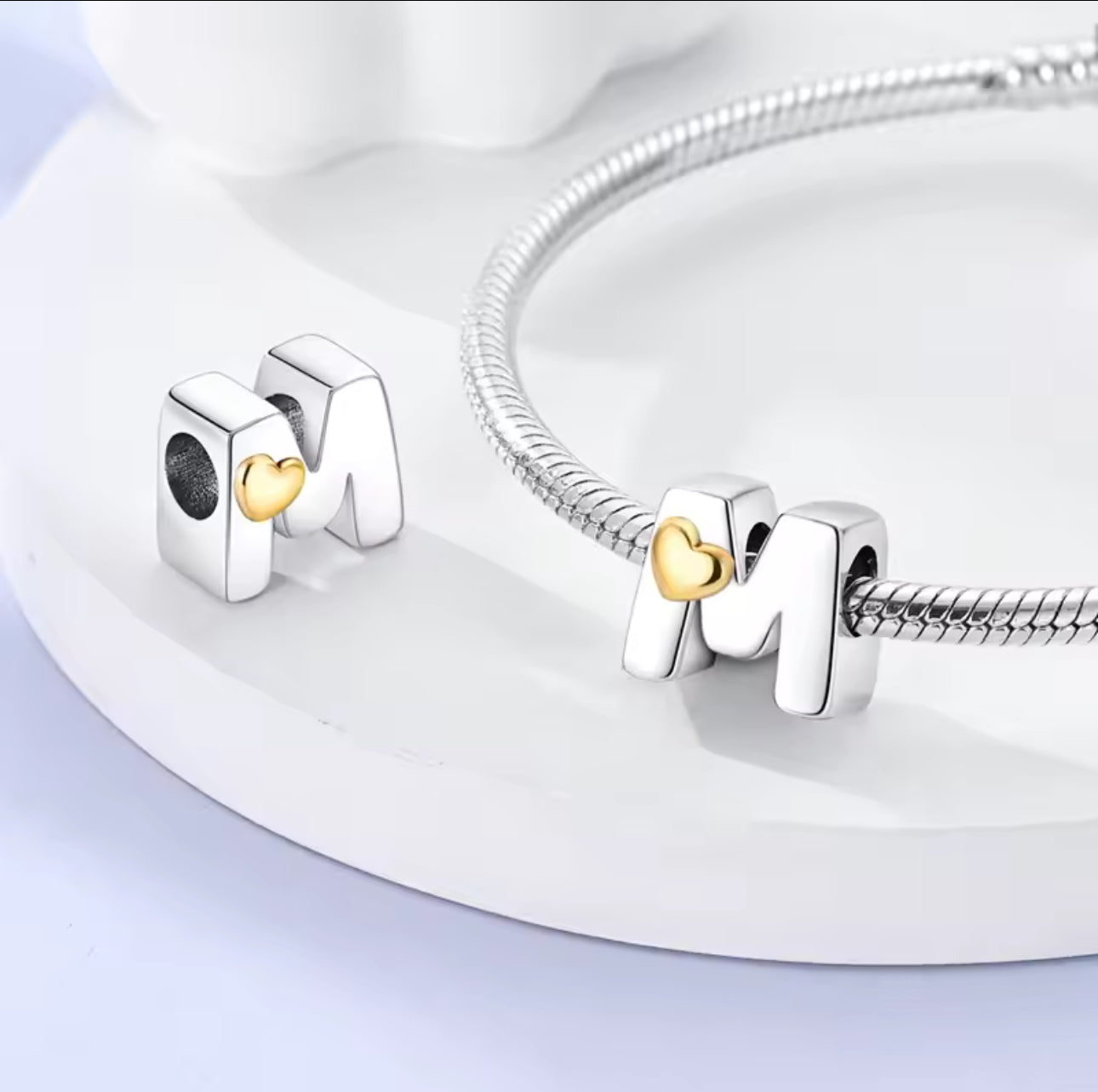 Letter M Alphabet Charm