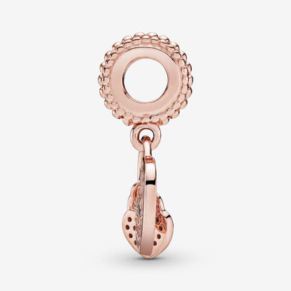 Rose Gold Hearts Charm