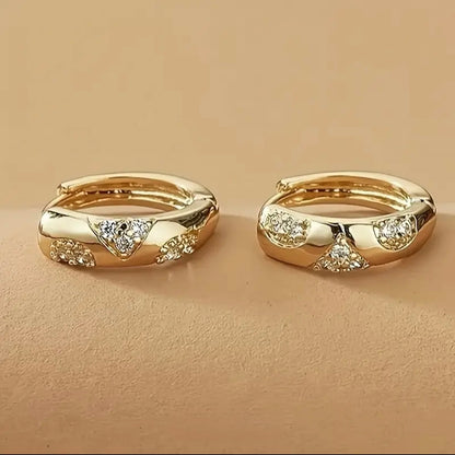 Cross Hoop Earrings