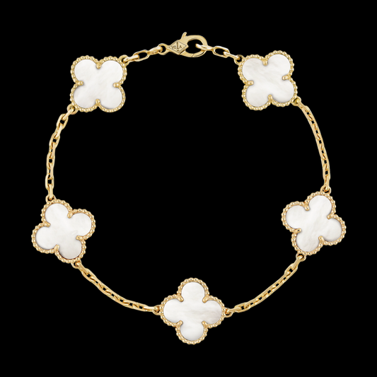 Minnatti Clover Bracelet White