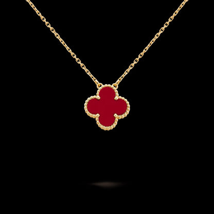 Clover Necklace Wine