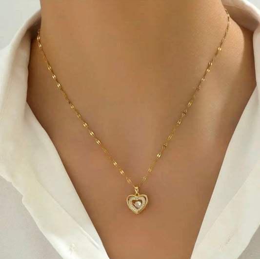 Dangle Heart Necklace
