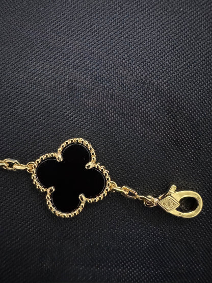Minnatti Clover Bracelet Black