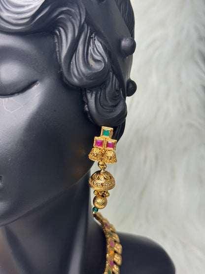Pink and Red Gold Plated Set