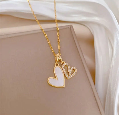 Twin Hearts Necklace