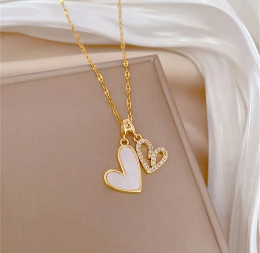 Twin Hearts Necklace