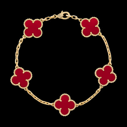 Minnatti Clover Bracelet Wine
