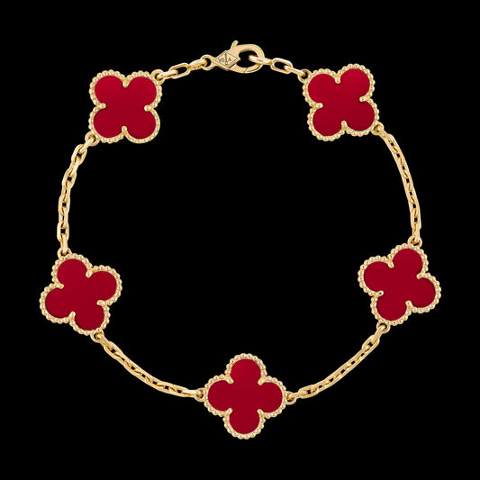 Minnatti Clover Bracelet Wine