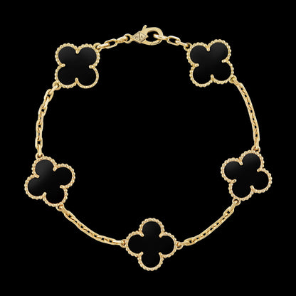 Minnatti Clover Bracelet Black