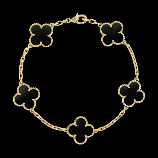 Minnatti Clover Bracelet Black