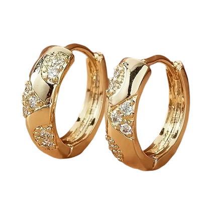 Cross Hoop Earrings