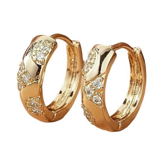Cross Hoop Earrings