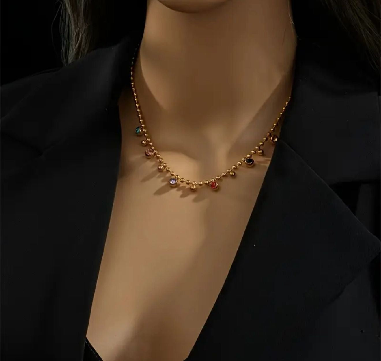 Hanging Stones Necklace