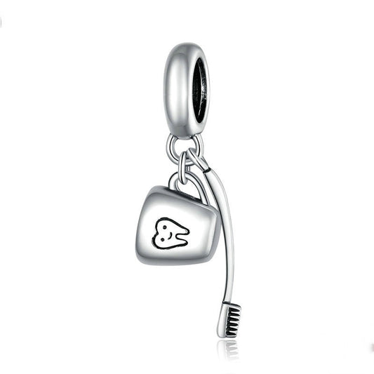 TOOTH BRUSH AND CUP CHARM